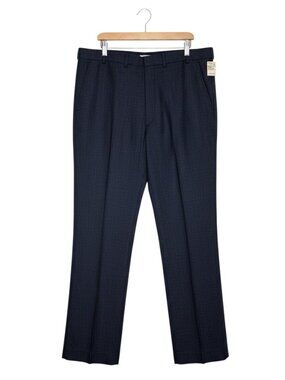 Daks Dress Pants Slacks Straight Leg Men Blue 38 x 32 NWT
